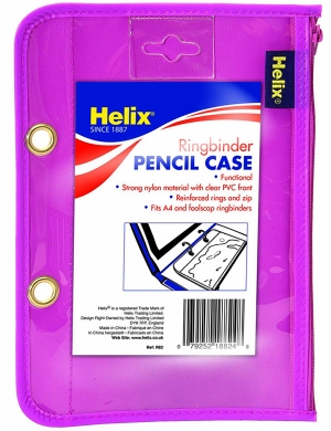 Helix Ringbinder Pencil Case - Purple